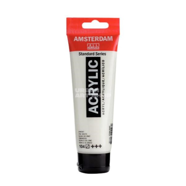 Amsterdam Acrylverf 104 Zinkwit Standard Series in 120ml tube Amsterdam Acrylverf 104 Zinkwit Standard Series in 120ml tube