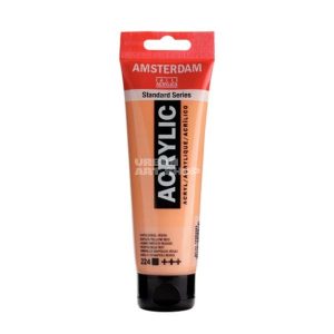 Amsterdam Acrylverf 224 Napelsgeel Rood Standard Series in 120ml tube