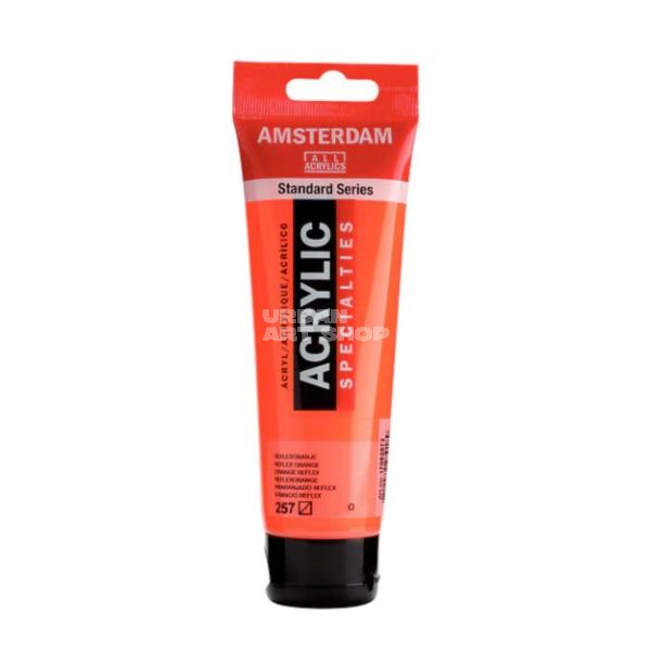 Amsterdam Acrylverf 257 Reflexoranje Standard Series in 120ml tube