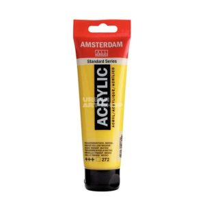 Amsterdam Acrylverf 272 Transparantgeel Middel Standard Series in 120ml tube