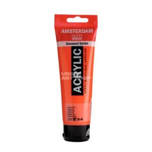 Amsterdam Acrylverf 311 Vermiljoen Standard Series in 120ml tube