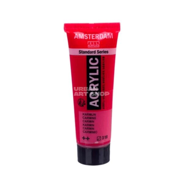 Amsterdam Acrylverf 318 Karmijn Standard Series in 120ml tube