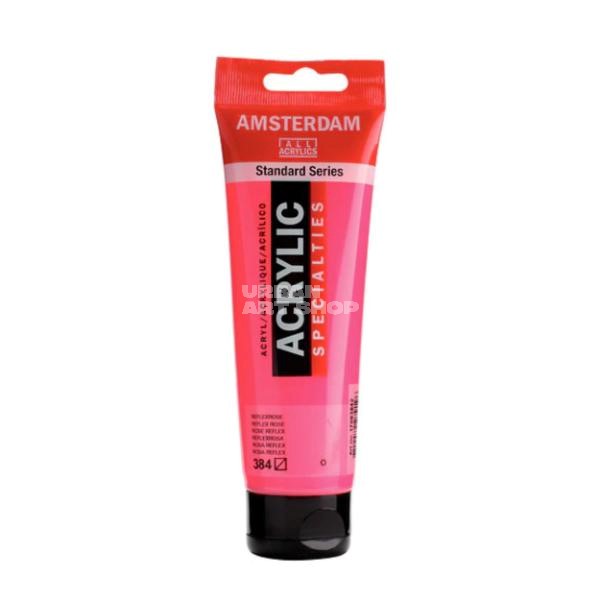 Amsterdam Acrylverf 384 Reflexroze Standard Series in 120ml tube