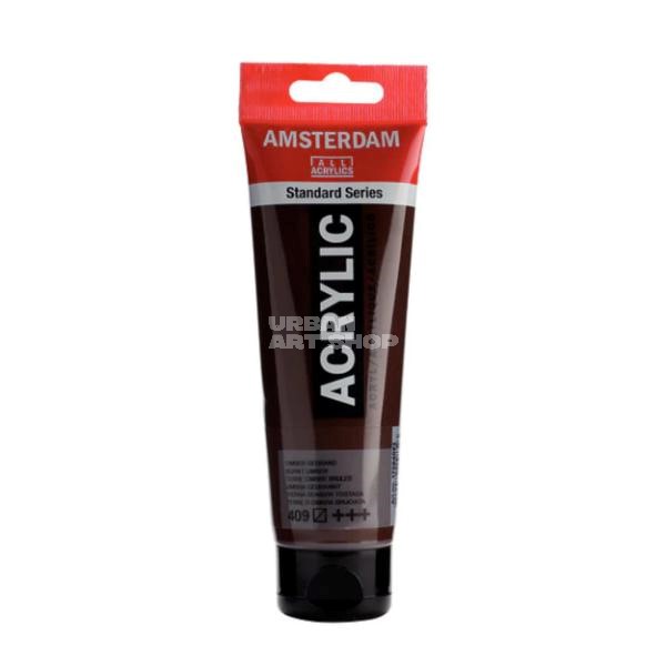 Amsterdam Acrylverf 409 Omber Gebrand Standard Series in 120ml tube