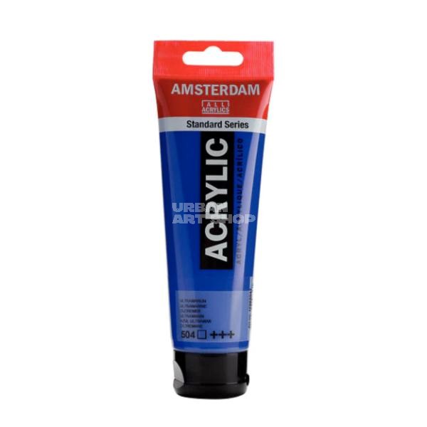 Amsterdam Acrylverf 504 Ultramarijn Standard Series in 120ml tube