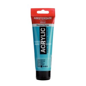 Amsterdam Acrylverf 522 Turkooisblauw Standard Series in 120ml tube
