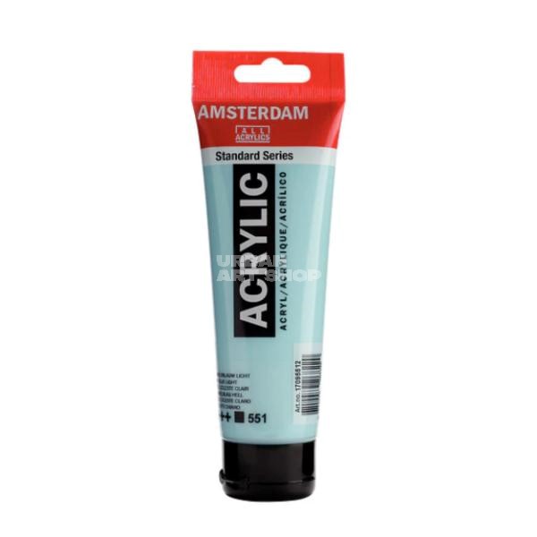 Amsterdam Acrylverf 551 Hemelsblauw Licht Standard Series in 120ml tube