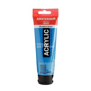 Amsterdam Acrylverf 572 Primaircyaan Standard Series in 120ml tube