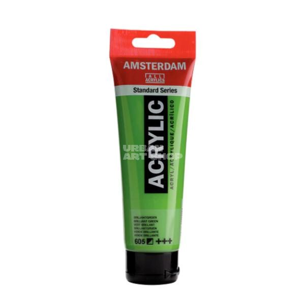 Amsterdam Acrylverf 605 Briljantgroen Standard Series in 120ml tube
