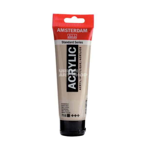 Amsterdam Acrylverf 718 Warmgrijs Standard Series in 120ml tube