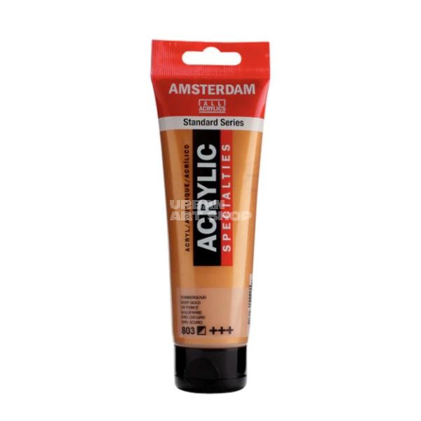 Amsterdam Acrylverf 803 Donkergoud Standard Series in 120ml tube