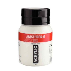 Amsterdam acryl verf 105 Titaanwit Standard Series in 500ml pot