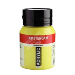 Amsterdam acryl verf 243 Groengeel Standard Series in 500ml pot