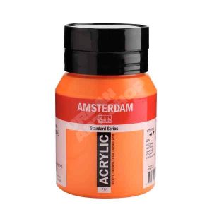 Amsterdam acryl verf 276 Azo-Oranje Standard Series in 500ml pot