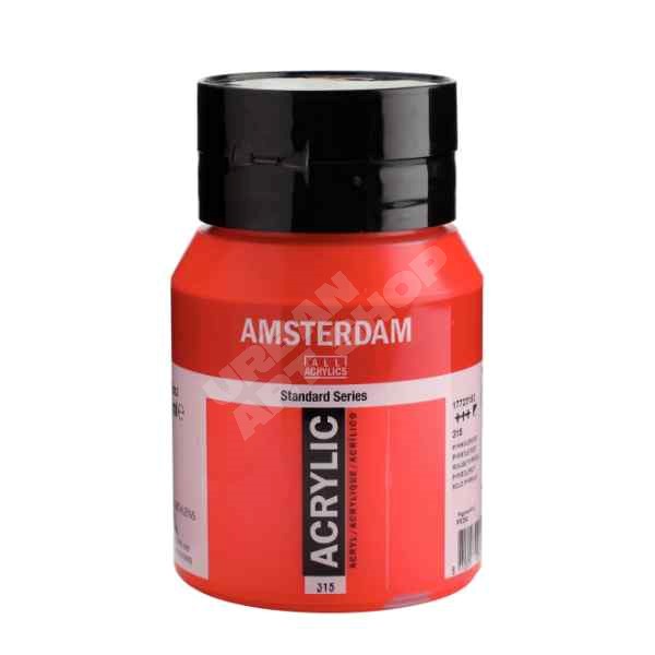 Amsterdam acryl verf 315 Pyrrolerood Standard Series in 500ml pot