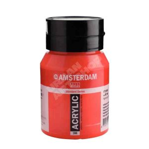 Amsterdam acryl verf 396 Naftolrood Middel Standard Series in 500ml pot
