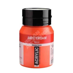 Amsterdam acryl verf 398 Naftolrood Licht Standard Series in 500ml pot