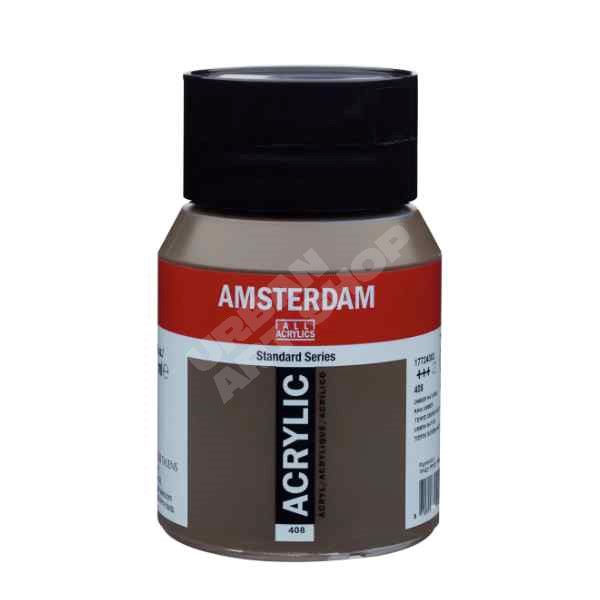Amsterdam acryl verf 408 Omber Naturel Standard Series in 500ml pot