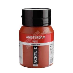 Amsterdam acryl verf 411 Sienna Gebrand Standard Series in 500ml pot