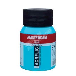 Amsterdam acryl verf 522 Turkooisblauw Standard Series in 500ml pot