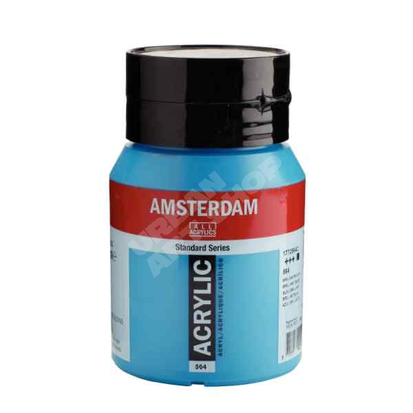 Amsterdam acryl verf 564 Briljantblauw Standard Series in 500ml pot