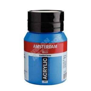 Amsterdam acryl verf 572 Primaircyaan Standard Series in 500ml pot