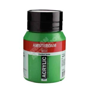 Amsterdam acryl verf 618 Permanentgroen Licht Standard Series in 500ml pot
