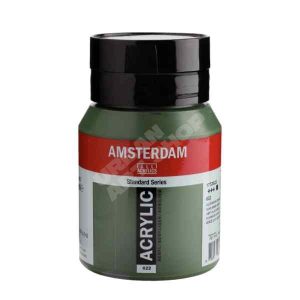 Amsterdam acryl verf 622 Olijfgroen Donker Standard Series in 500ml pot