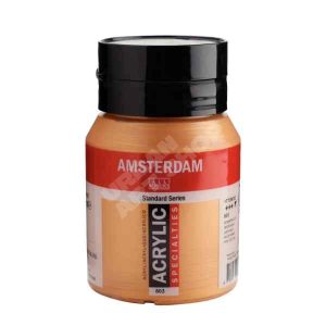 Amsterdam acryl verf 803 Donkergoud Standard Series in 500ml pot