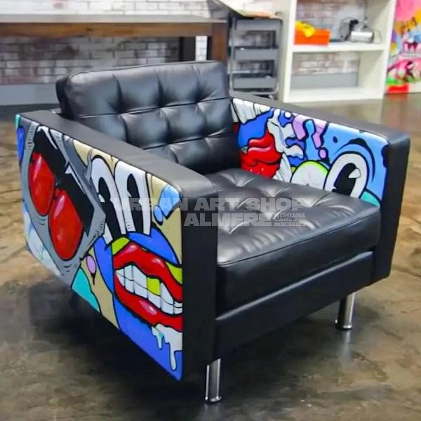 Angelus leerverf, alles wat je moet weten voor het verven van leer leder stoel Urban Art Shop Almere
