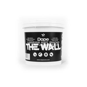 Dope the wall zwarte muurverf 1L
