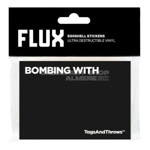 Eggshell sticker Bombing With zwart 50 stuks Flux Systems TagsAndThrows