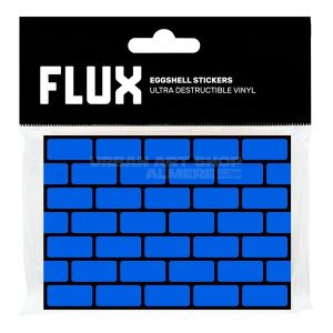 Eggshell sticker Bricks Cyan bakstenen blauw 50 stuks Flux Systems