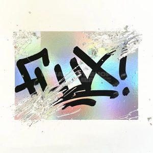 Eggshell sticker hologram 50 stuks Flux Systems toepassing Urban Art Shop