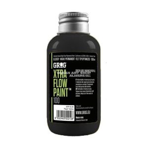Grog Xtra Flow paint Death Black 100ml refill