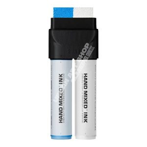 Hand Mixed 2-ink Andes alcohol marker blauw-wit