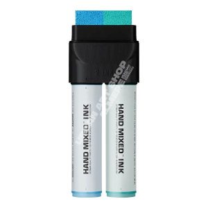 Hand Mixed 2-ink Globe alcohol marker blauw-groen