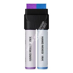 Hand Mixed 2-ink Velvet alcohol marker paars-blauw