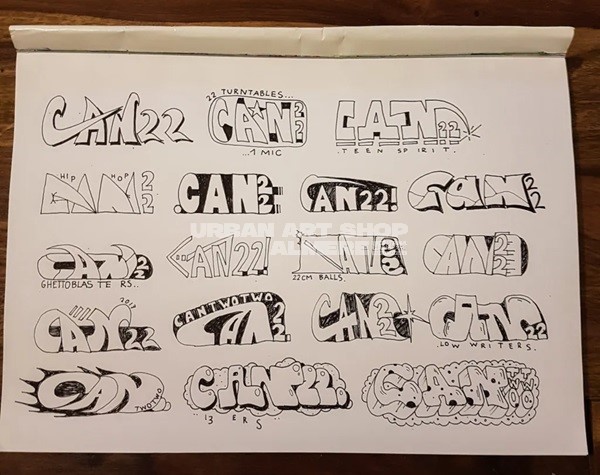 Interview met Hotdog over de Montana Black Artist Edition #30 blackbook sketches Urban Art Shop