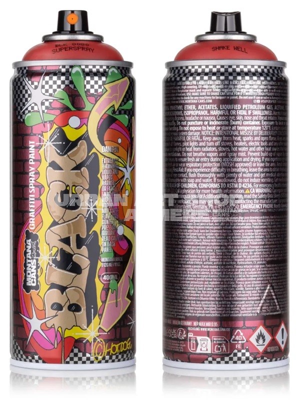 Interview met Hotdog over de Montana Black Artist Edition #30 can voor en achter Urban Art Shop