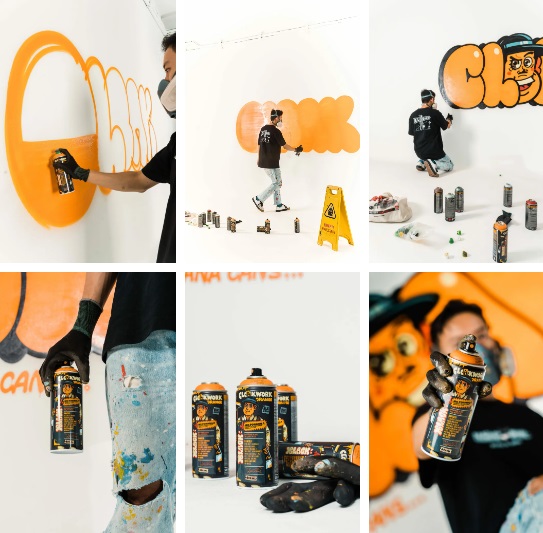 Interview met de Maleisische Graffiti Artiest CLOAKWORK collage 2 bij Urban Art Shop Almere