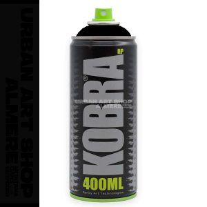 Kobra 005 Supergloss Black High Pressure graffiti spuitbus 400ml HP005