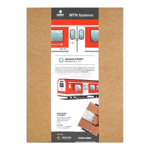 MTN Systems German S-Bahn vouwbaar model treinstel voor graffiti verpakking