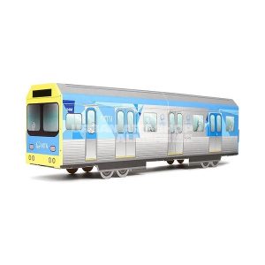 MTN Systems Melbourne vouwbaar model treinstel metro voor graffiti