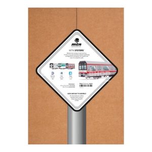 MTN Systems Tokio vouwbaar model treinstel voor graffiti verpakking Urban Art Shop