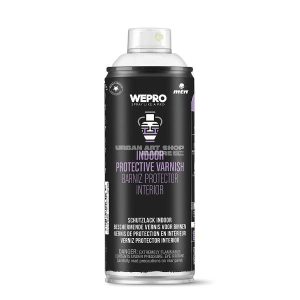 MTN blanke lak hoogglans op waterbasis PRO indoor protective varnish in 400ml spuitbus