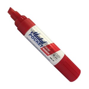 Markal Paint-Riter Pocket Marker 3-10mm rood industriële markeerstift