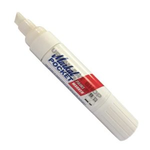 Markal Paint-Riter Pocket Marker 3-10mm wit industriële markeerstift
