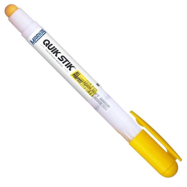 Markal Quik Stik Mini yellow geel solid paint marker voor alle oppervlakken Markal Quik Stik Mini yellow geel solid paint marker voor alle oppervlakken