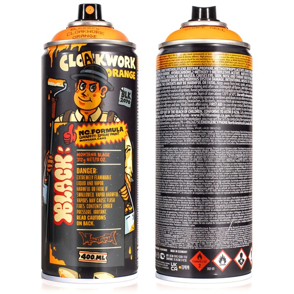 Montana Black Artist Edition #22 CLOAKWORK ORANGE spuitbussen bij Urban Art Shop Almere